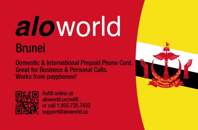 Call Brunei from United States or Canada cheap and easy with a calling card.