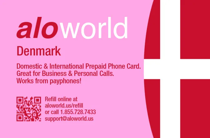 Call Denmark from United States or Canada cheap and easy with a calling card.