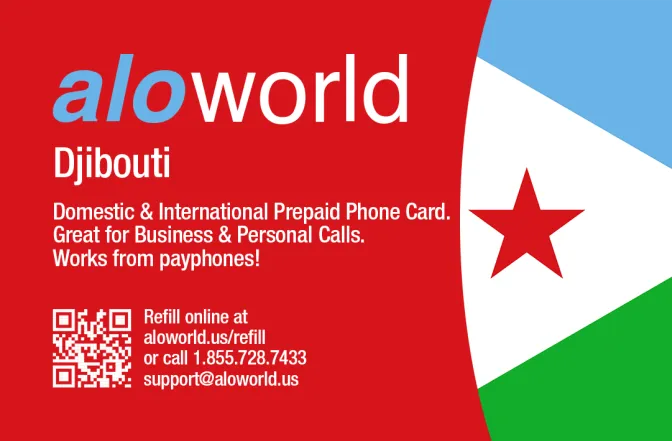 Call Djibouti from United States or Canada cheap and easy with a calling card.