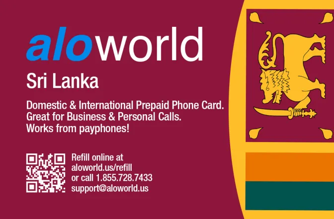 Call Sri Lanka from United States or Canada cheap and easy with a calling card.